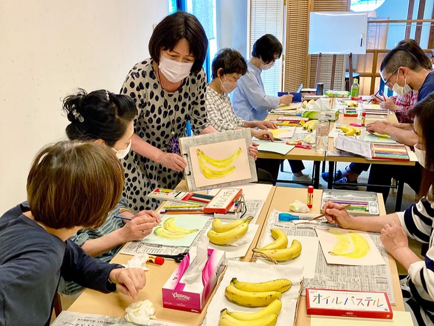 臨床美術で気分転換 福祉関係者らにお寺が講習
