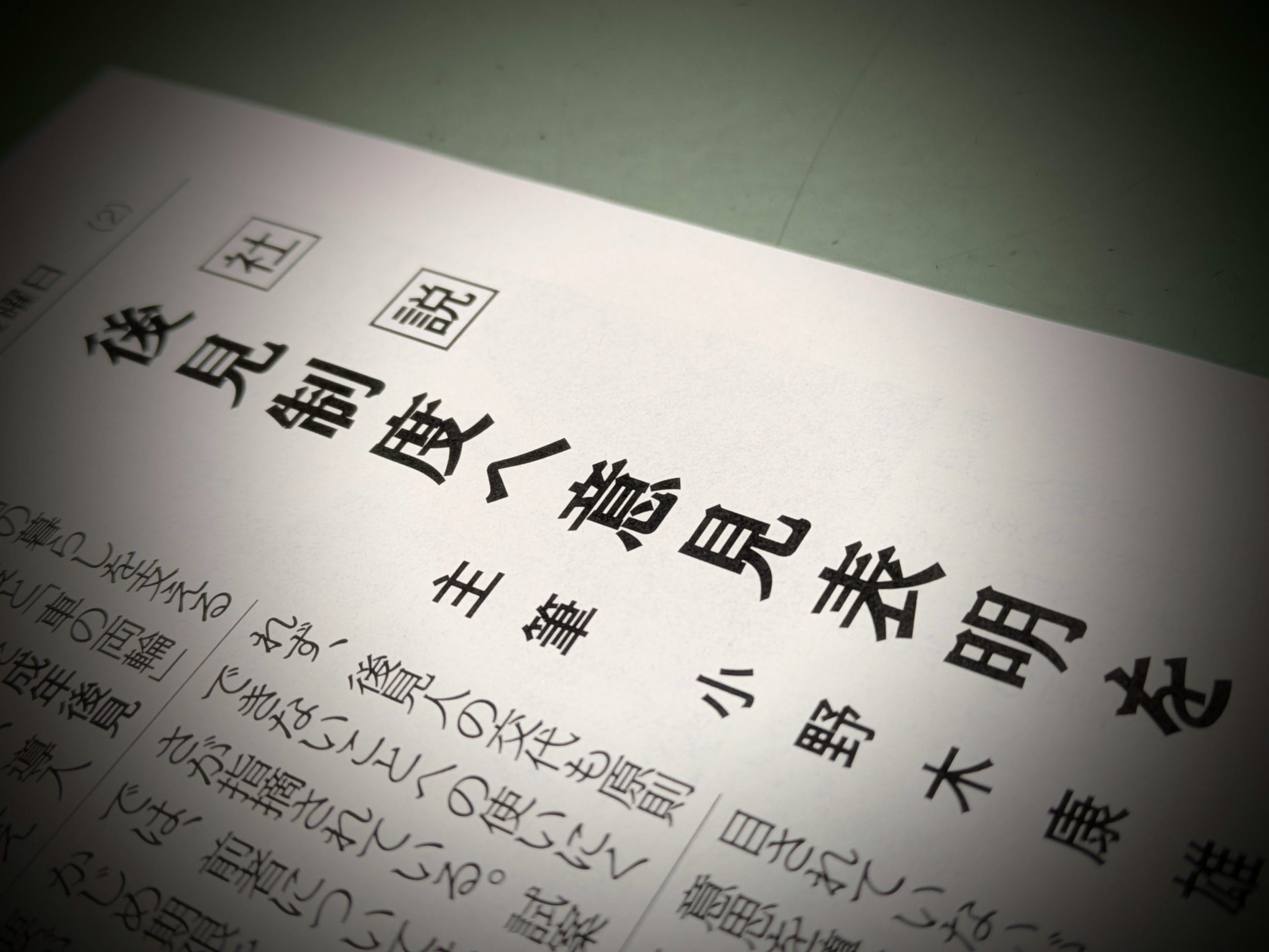 〈文化時報社説〉後見制度へ意見表明を
