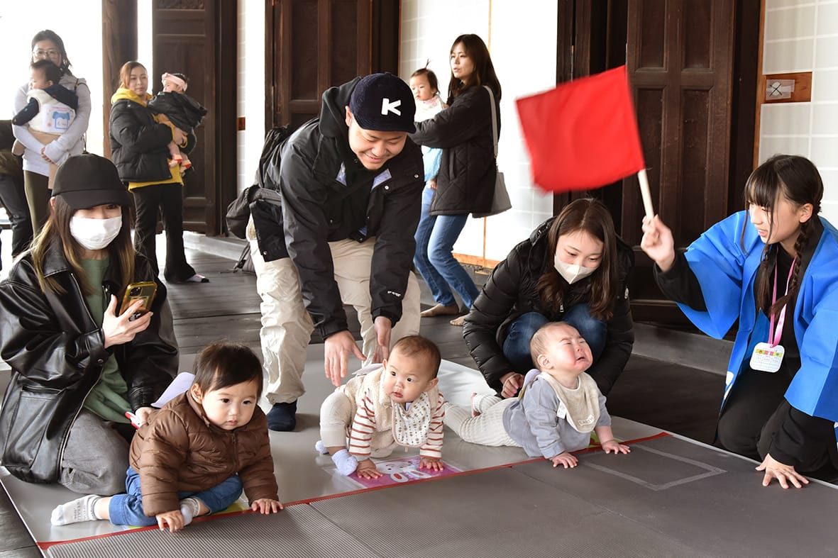 生き生きとハイハイ 興正寺でファミリーフェス